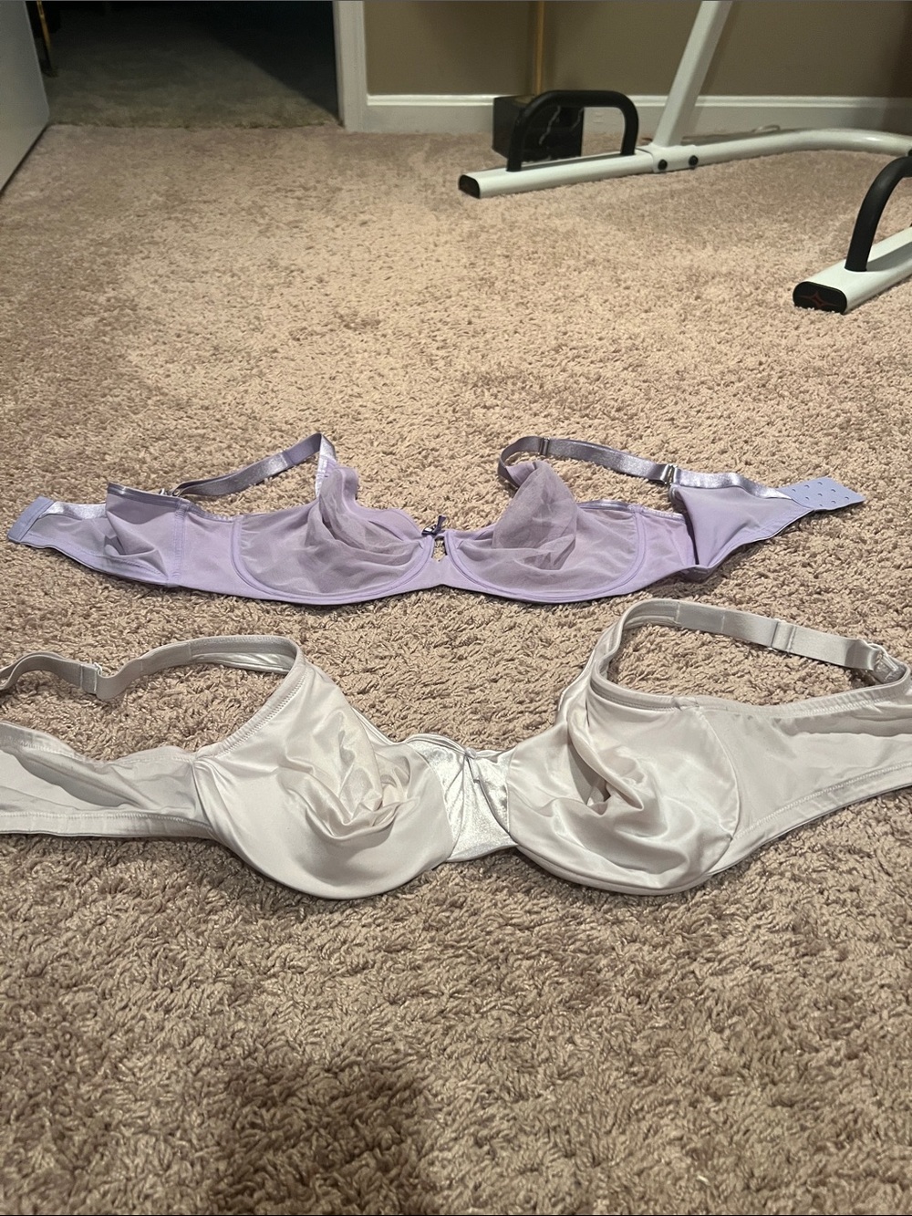 Lavender and Ivory Underwire Bras - Women's Intimates